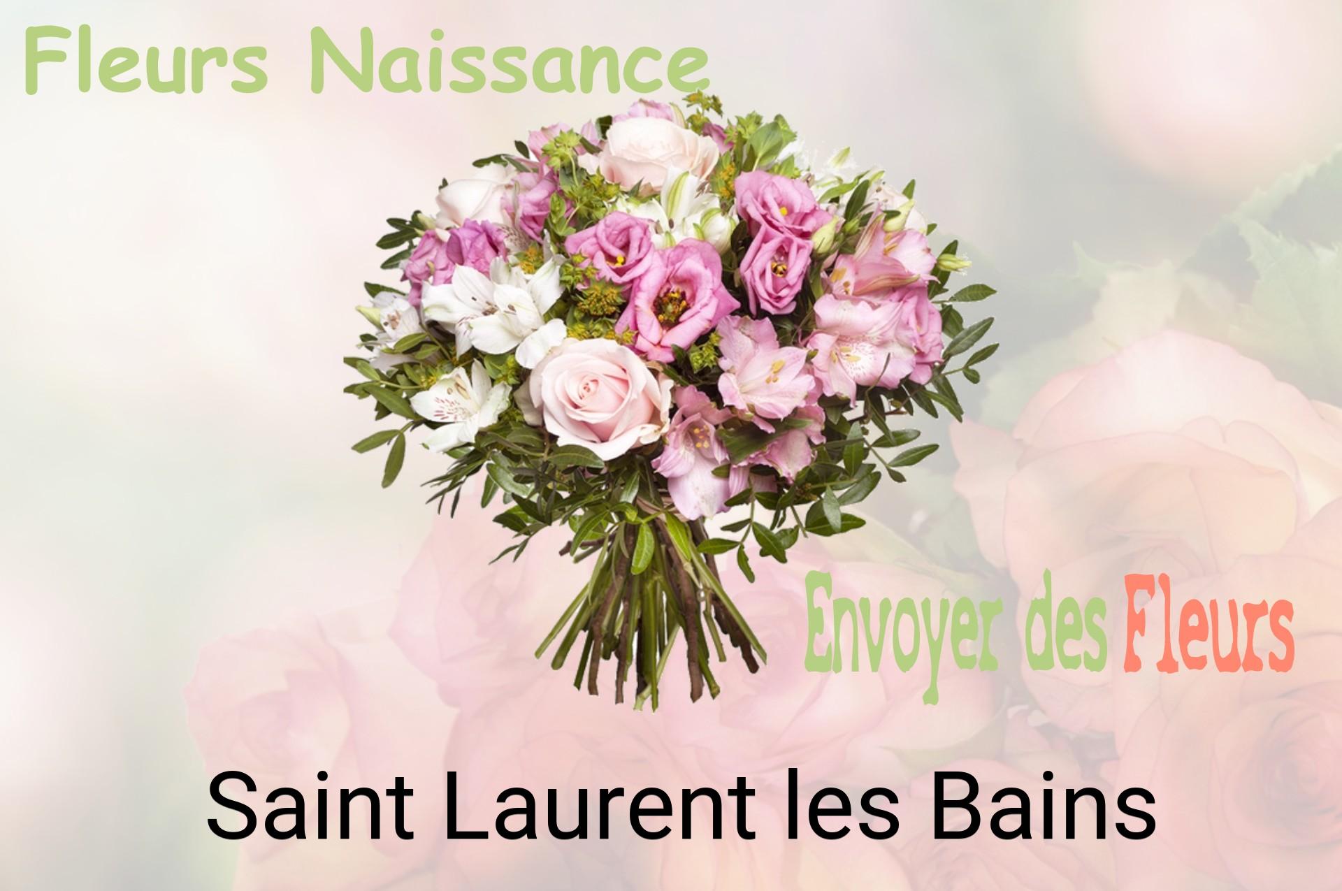 Bouquet de fleurs de naissance livré à Saint-Laurent-les-Bains